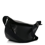 Grained Calfskin Large Slouchy Banana Bag Black