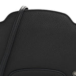 Grained Calfskin Sesia Crossbody Black
