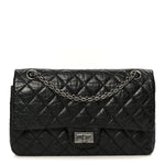 Aged Calfskin Quilted 2.55 Reissue 225 Flap Black