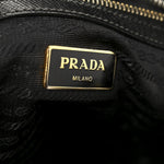 Saffiano Lux Small Galleria Double Zip Tote Black