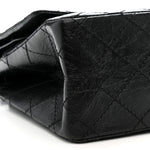 Aged Calfskin Quilted 2.55 Reissue 226 Flap So Black