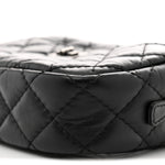 Aged Calfskin Quilted Mini Reissue Camera Case Black