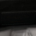 Grained Calfskin Mini Saddle Bag Black