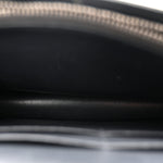 Metallic Patent Micro-Cannage Diorama Wallet on Chain Pouch Silver