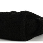 Polyester Cotton Medium The Teddy Traveler Tote Bag Black