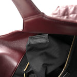 Lambskin Quilted Maxi Icare Shopping Tote  Rouge Cabernet