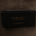 Vitello Liberty F is Fendi Bi-Color FF 1974 Embossed Mini Mon Tresor Bucket Bag Maya Black