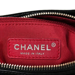 Aged Calfskin Quilted Small Gabrielle Hobo Black