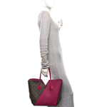 Calfskin Monogram Kimono Tote Grape