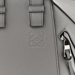 Grained Calfskin Mini Hammock Shoulder Bag Pearl Grey