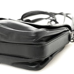 Nappa Intrecciato Small Double Pocket Flap Black