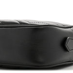 Calfskin Matelasse Mini GG Marmont Chain Shoulder Bag Black