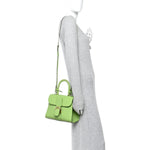 Box Calfskin PM Brillant Satchel Aloe