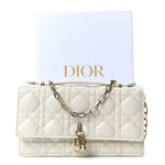 Lambskin Cannage Mini My Dior Bag Latte