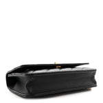 Lambskin Quilted Sweet Camellia Wallet On Chain WOC Black