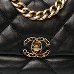 Lambskin Quilted Medium Chanel 19 Flap Black