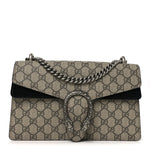 GG Supreme Monogram Small Dionysus Shoulder Bag Black