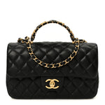 Caviar Quilted Small Handy CC Flap Black
