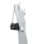 Lambskin Quilted Medium Chanel 19 Flap Black