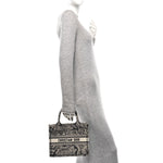 Calfskin Dioriviera Toile De Jouy Small Book Tote With Strap Blue Multicolor