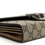 GG Supreme Monogram Mini Dionysus Chain Wallet Beige Taupe