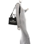 Cotton Canvas Small The Traveler Tote Bag Black