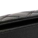 Lambskin Quilted Small Becky Chain Bag Black
