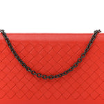 Nappa Intrecciato Continental Wallet on Chain Red