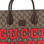 GG Supreme Monogram Textured Dollar Calfskin Web Gucci Tiger Small Retro Interlocking G Tote Bag Beige Ebony Live Red New Shamarock New Acero