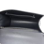 Metallic Patent Micro-Cannage Medium Diorama Flap Bag Onyx Black