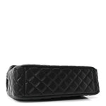 Caviar Quilted XXL Travel Flap Bag Black