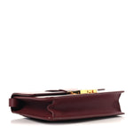 Grained Calfskin 30 Montaigne Flap Bag Red Brick
