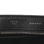 Drummed Calfskin Suede Small Trapeze Black