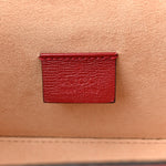 Azalea Calfskin Small Padlock Bamboo Shoulder Bag Romantic Cerise