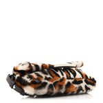 Calf Hair Leopard Print Phone Baguette Moro