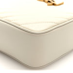 Calfskin Matelasse Monogram Lou Camera Bag Crema Soft