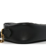 Calfskin Matelasse Mini GG Marmont Chain Shoulder Bag Black