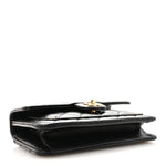 Lambskin Quilted Preppy Satchel Wallet On Chain WOC Black