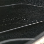 Shiny Calfskin Monochrome Crocodile Embossed Hourglass Chain Bag Black