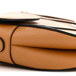 Grained Calfskin Saddle Bag Camello