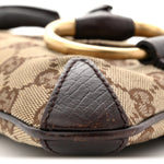 Monogram Horsebit Clutch Dark Brown