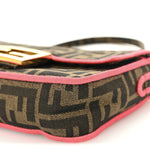 Fabric Jacquard FF 1974 Roma Armor Mini Baguette Tobacco Moro Fuxia Fluo