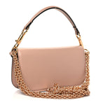 Calfskin Crystal Vlogo Small Loco Shoulder Bag Rose Cannelle