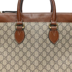 GG Supreme Monogram Small Zip Top Tote Beige Tuscany