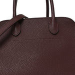Grained Calfskin Soft Margaux 10 Bag Dark Mocha