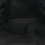 Nylon Monogram Small Flat Messenger Bag Black