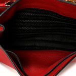 Vitello Daino Flap Crossbody Rosso
