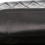 Lambskin Quilted Small Double Flap Black