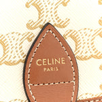 Triomphe Canvas Medium Folco Bag White