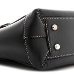 French Calfskin Maxi Intrecciato Arco 33 Black